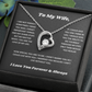 To My Wife Heart Necklace