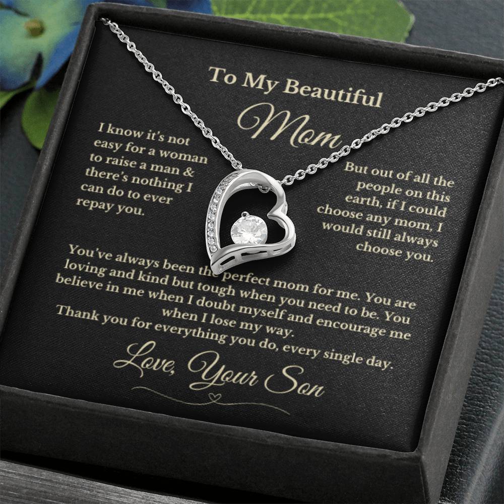 To MOM gift for mom wedding gifts necklace gift to mom BIRTHDAY MOTHERS DAY gift from son