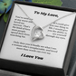 Gifts for Love, Necklace for Wife From Husband, Anniversary Jewelry, Christmas Birthday for Her, To My Soulmate Gift, Wifey, Valentines