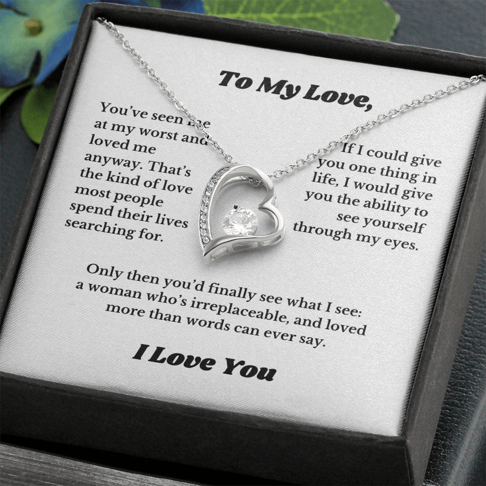 Gifts for Love, Necklace for Wife From Husband, Anniversary Jewelry, Christmas Birthday for Her, To My Soulmate Gift, Wifey, Valentines