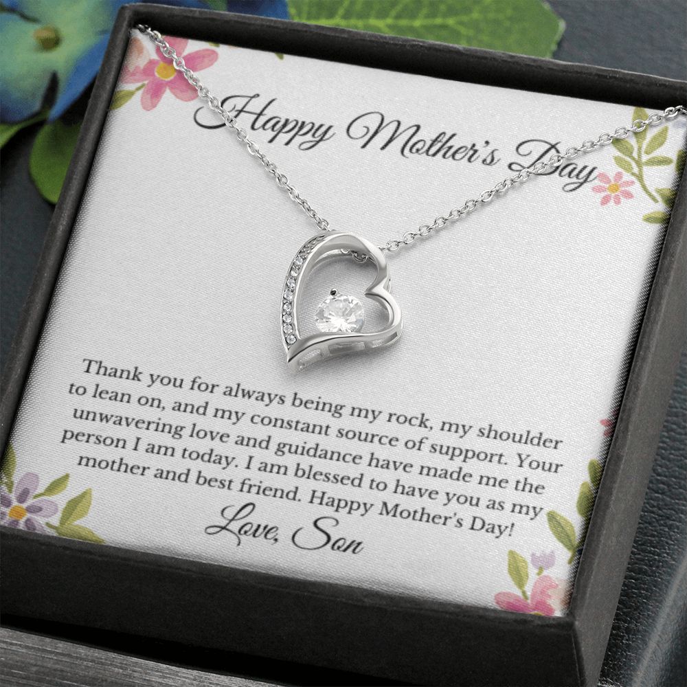 Heart, Groom To Mother Gift, Son To Mother On Wedding Day Necklace, Mother Of The Groom Gift From Son, Mom Wedding Gift, Mother's Day