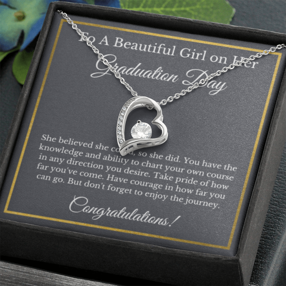 Forever Love Graduation Gift Necklace, Graduation Gifts for Her, High School , College