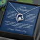 To My Daughter From Mom, Mother's Day Heart Necklace