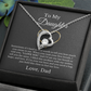 To My Daughter Heart Special Necklace From Dad