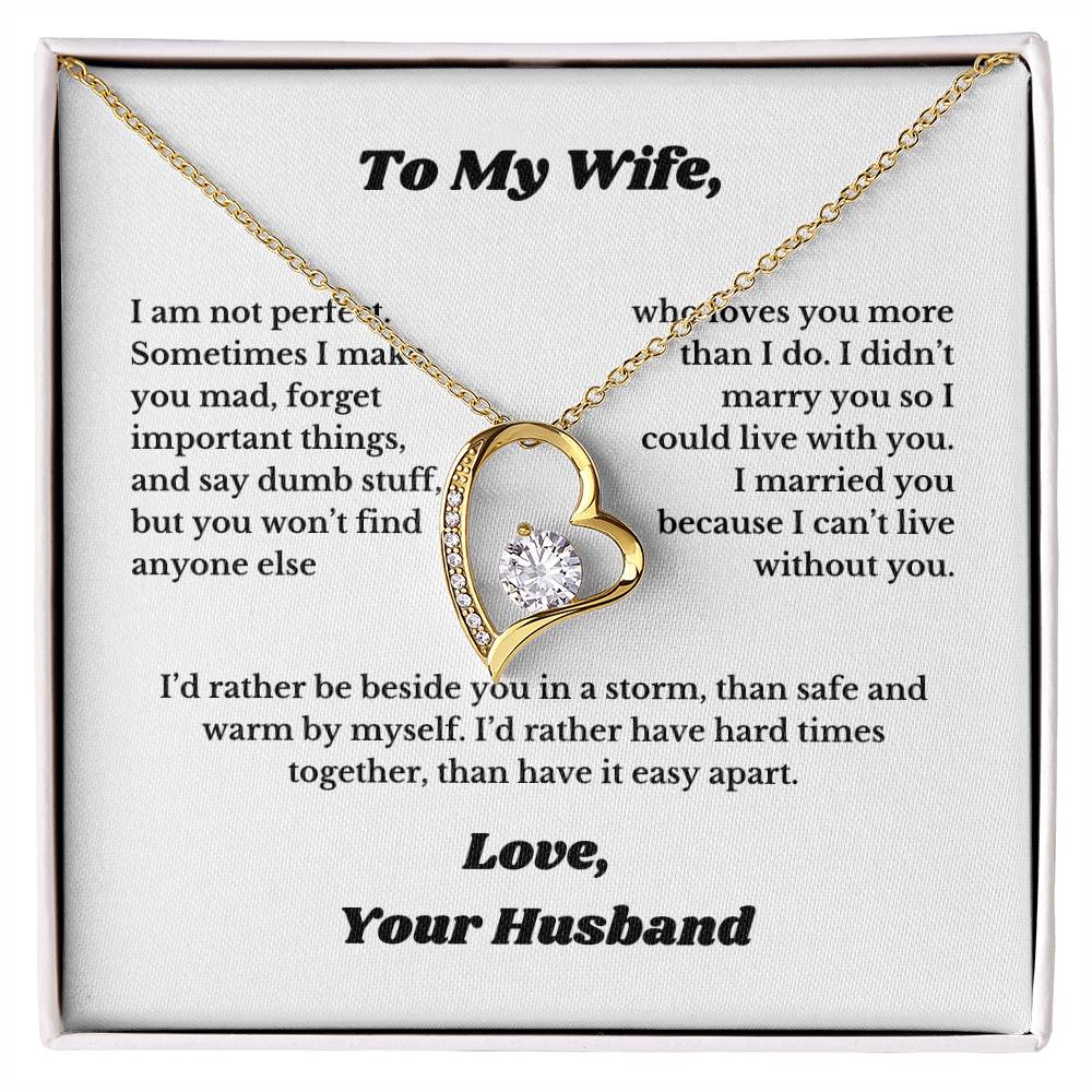 Gifts To My Soulmate, Necklace for Wife From Husband, Anniversary Jewelry, Christmas Birthday for Her, To My Soulmate Gift, Wifey, Valentines