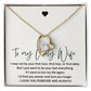 To My Lovely Wife, Forever Love Heart Necklace, Wedding Gift