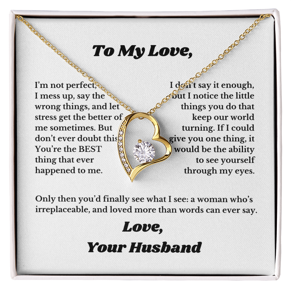 Gifts for Love, Necklace for Wife From Husband, Anniversary Jewelry, Christmas Birthday for Her, To My Soulmate Gift, Wifey