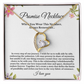 Promise Necklace, Boyfriend Girlfriend Gift, Soulmate Jewelry Heart
