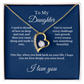 To My Daughter From Mom, Mother's Day Necklace Gift.