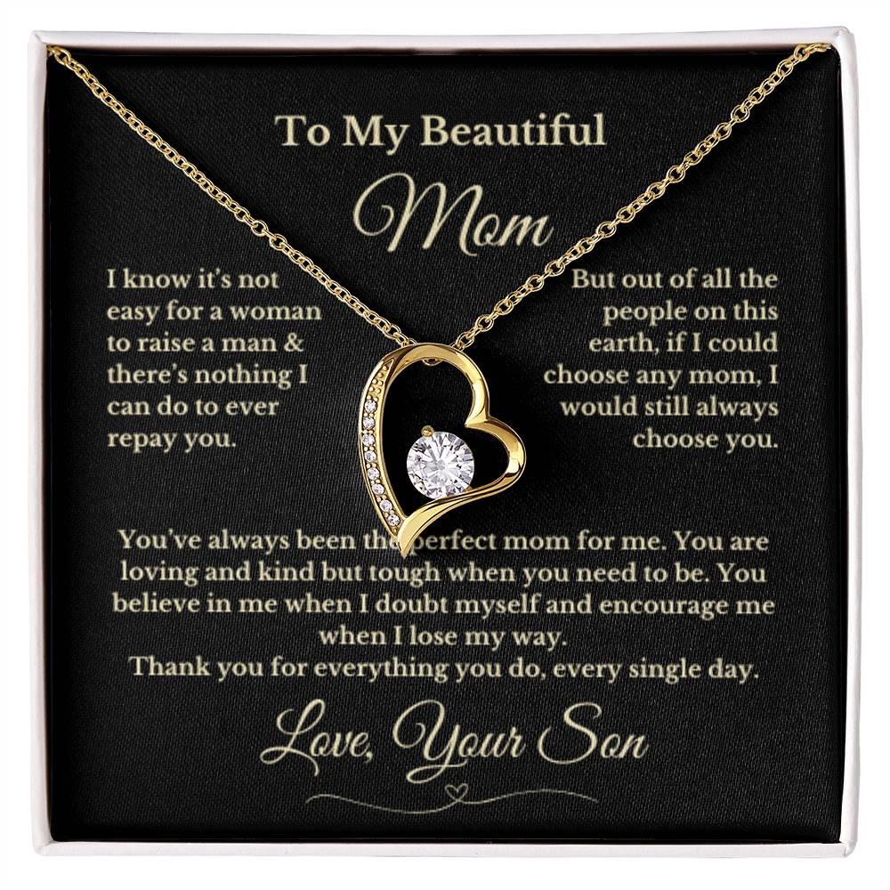 To MOM gift for mom wedding gifts necklace gift to mom BIRTHDAY MOTHERS DAY gift from son