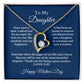 To My Daughter From Mom, Mother's Day Heart Necklace