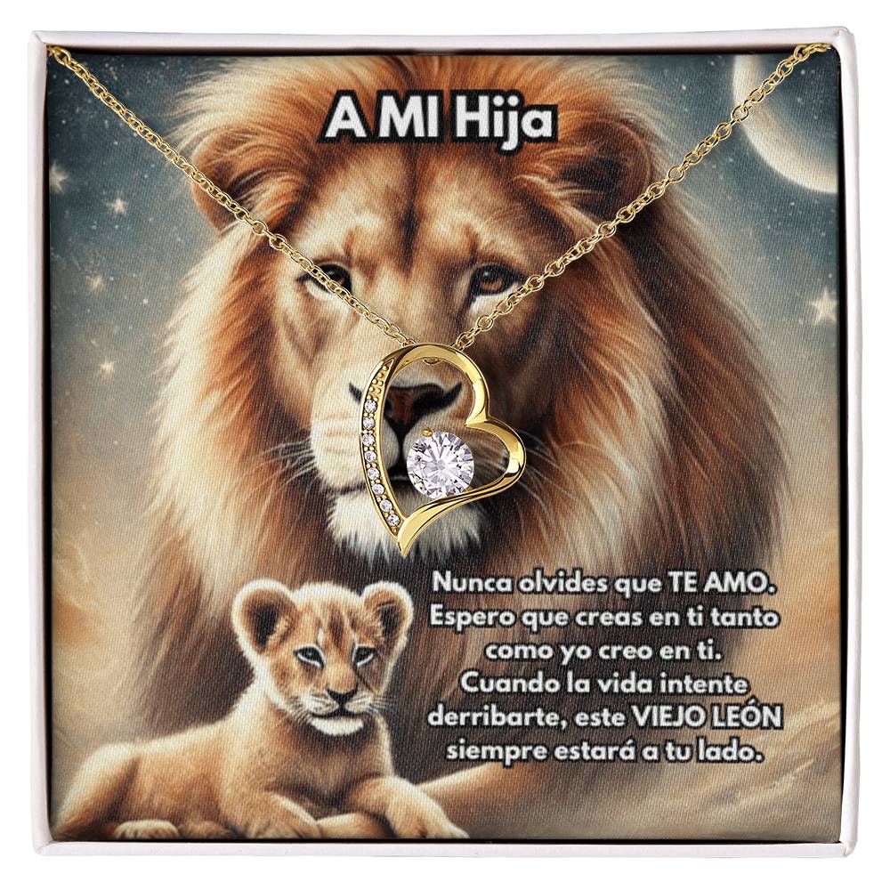 Collar de León, Collar de León de Plata o Oro, Collar de Animal Salvaje, Collar de Papá, Joyería, Regalo para Hija