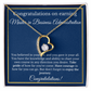 MS in Business Degree, Graduation Gifts, Business School Heart Necklace Jewelry