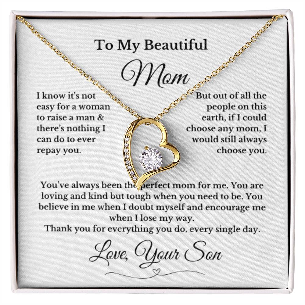 To MOM gift for mom wedding gifts necklace gift to mom BIRTHDAY MOTHERS DAY gift from son