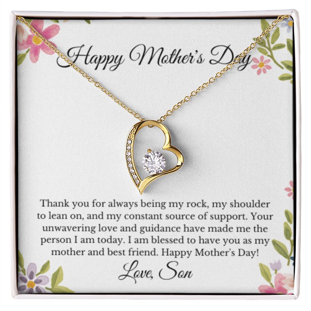 Heart, Groom To Mother Gift, Son To Mother On Wedding Day Necklace, Mother Of The Groom Gift From Son, Mom Wedding Gift, Mother's Day