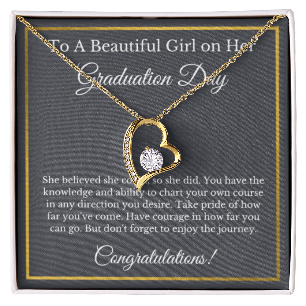 Forever Love Graduation Gift Necklace, Graduation Gifts for Her, High School , College
