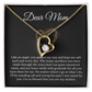 To My Mom Heart Necklace, For Mom From Daughter Son, Mother's Day Gift