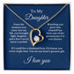 To My Daughter From Mom, Mother's Day Necklace Gift
