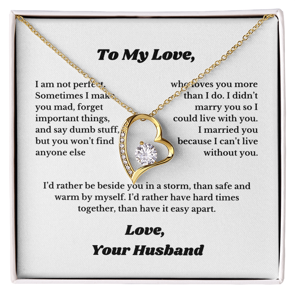 Gifts for Love, Necklace for Wife From Husband, Anniversary Jewelry, Christmas Birthday for Her, To My Soulmate Gift, Wifey, Valentines.