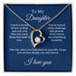 To My Daughter From Mom, Mother's Day Necklace Gift