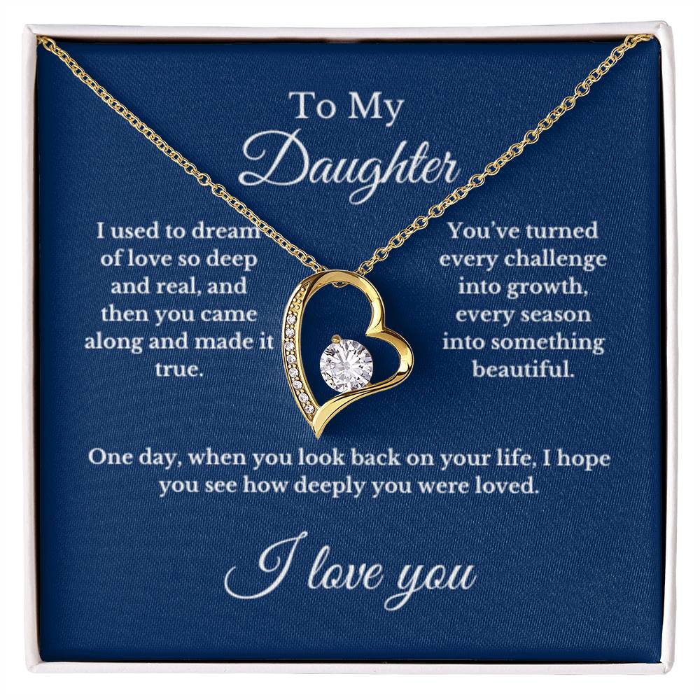 To My Daughter From Mom, Mother's Day Necklace Gift