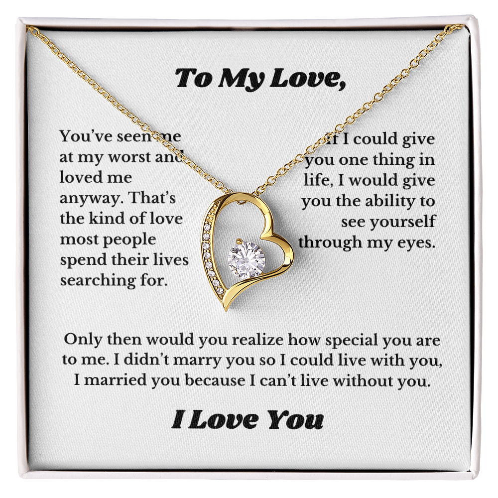 Gifts for Love, Necklace for Wife From Husband, Anniversary Jewelry, Christmas Birthday for Her, To My Soulmate Gift, Wifey, Valentines