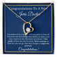 Juris Doctor Message Card Jewelry, Gold Diamond, JD Graduation Gift, Grad Gift For Law, Law School Graduation Gift