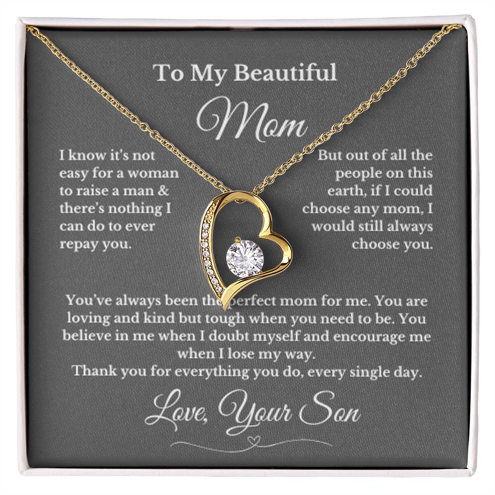 To MOM gift for mom wedding gifts necklace gift to mom BIRTHDAY MOTHERS DAY gift from son