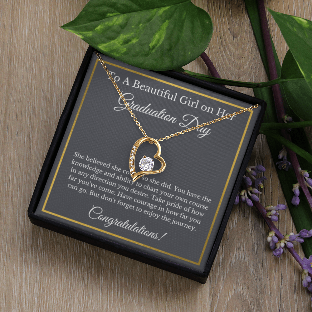 Forever Love Graduation Gift Necklace, Graduation Gifts for Her, High School , College