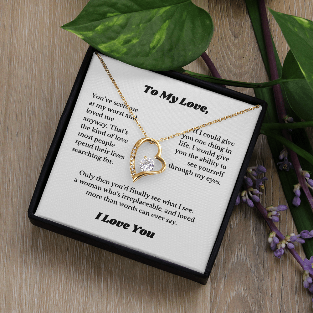Gifts for Love, Necklace for Wife From Husband, Anniversary Jewelry, Christmas Birthday for Her, To My Soulmate Gift, Wifey, Valentines