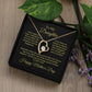 To My Daughter From Mom Dad, Mother's Day Love Necklace