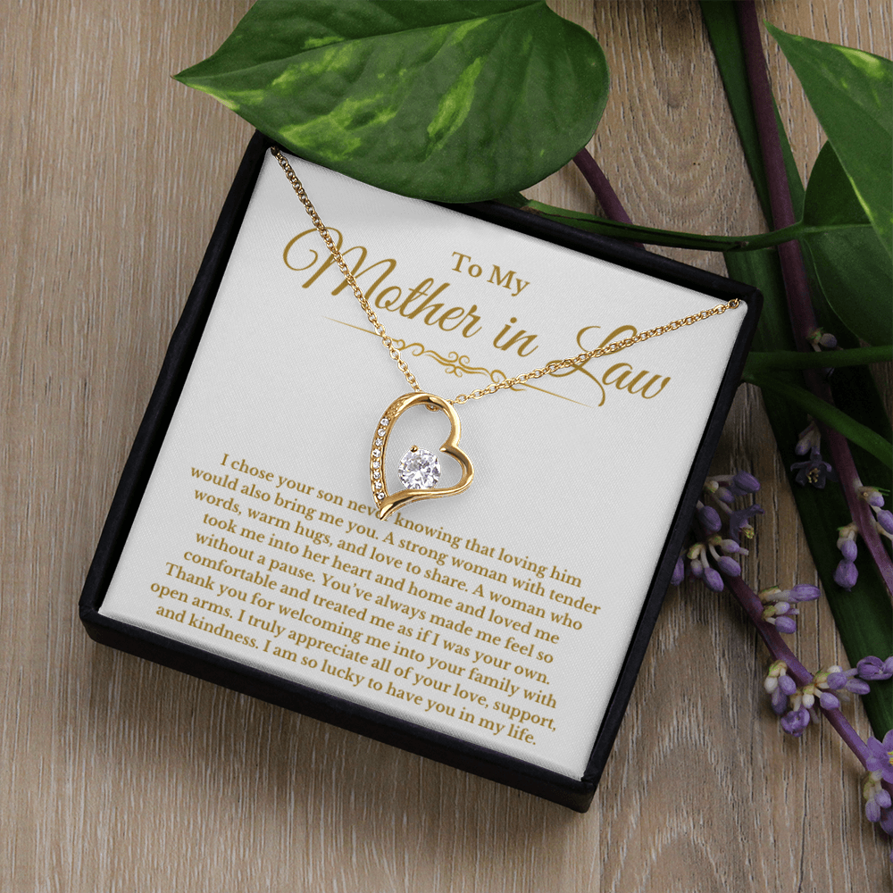 Mother In Law Gift - Forever Love Necklace - From Daughter