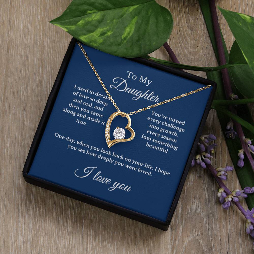To My Daughter From Mom, Mother's Day Necklace Gift