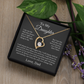 To My Daughter  Heart Necklace From Dad