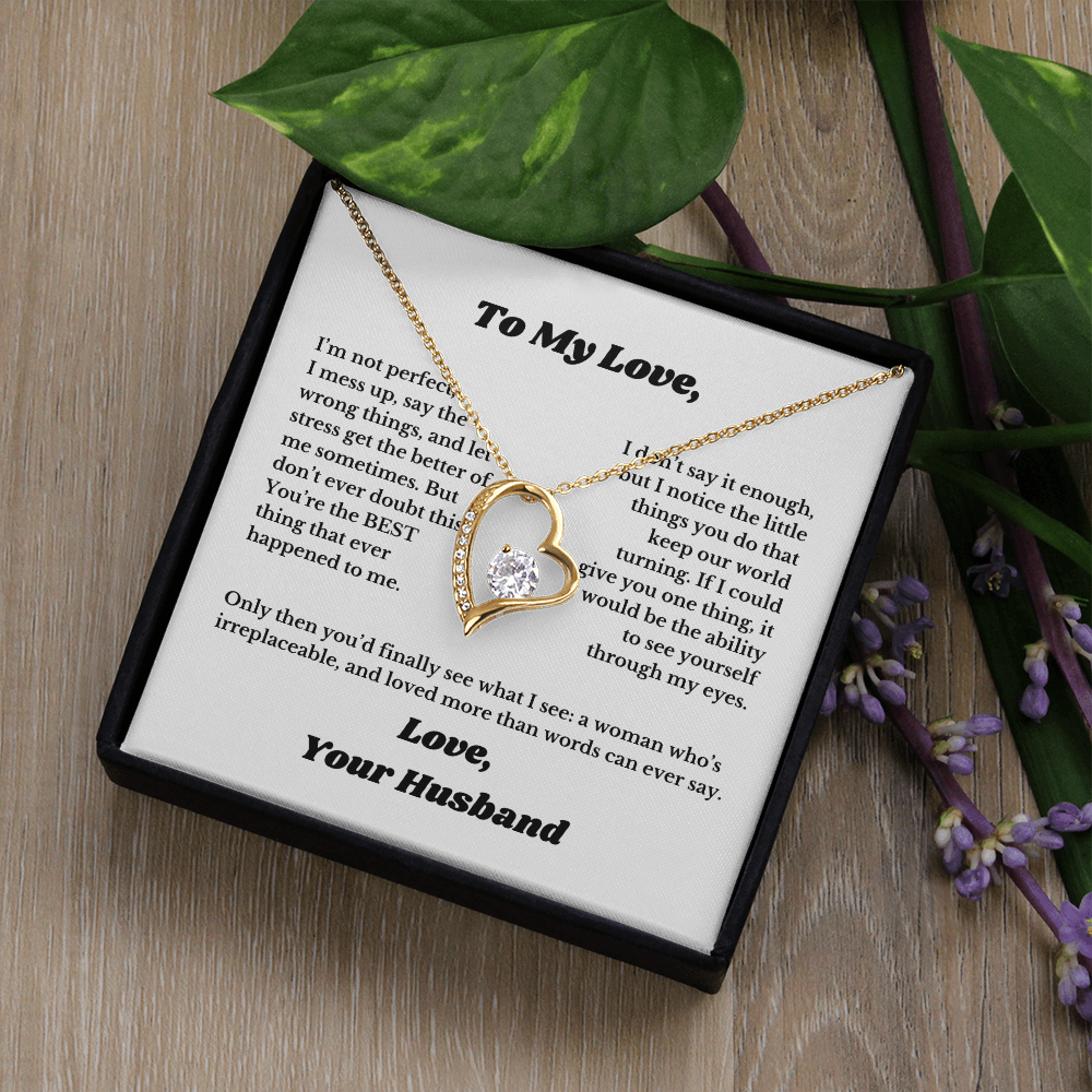 Gifts for Love, Necklace for Wife From Husband, Anniversary Jewelry, Christmas Birthday for Her, To My Soulmate Gift, Wifey