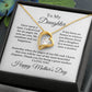To My Daughter From Mom Dad, Mother's Day Love Necklace.