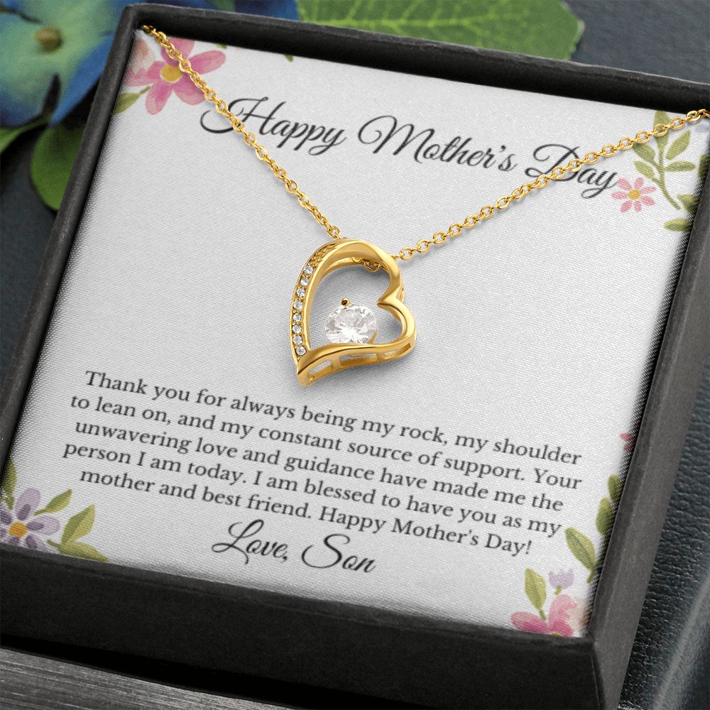 Heart, Groom To Mother Gift, Son To Mother On Wedding Day Necklace, Mother Of The Groom Gift From Son, Mom Wedding Gift, Mother's Day