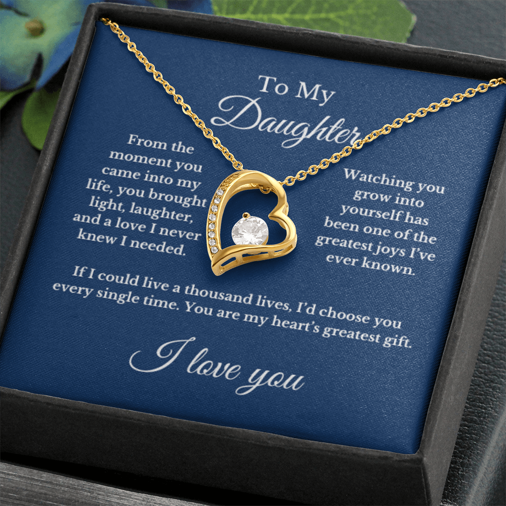 To My Daughter From Mom, Mother's Day Necklace Gift