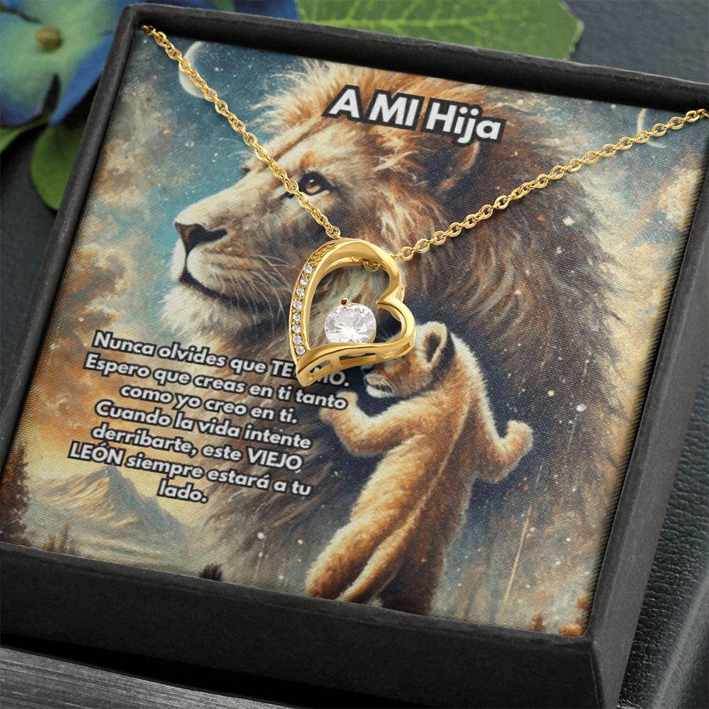 Collar de León, Collar de León de Plata o Oro, Collar de Animal Salvaje, Collar de Papá, Joyería, Regalo para Hija