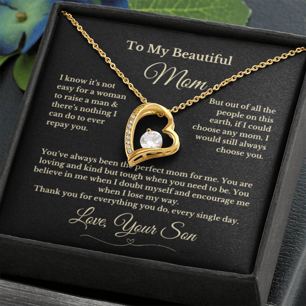 To MOM gift for mom wedding gifts necklace gift to mom BIRTHDAY MOTHERS DAY gift from son