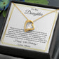 Daughter's 50th Birthday Heart Necklace Gift From Mom