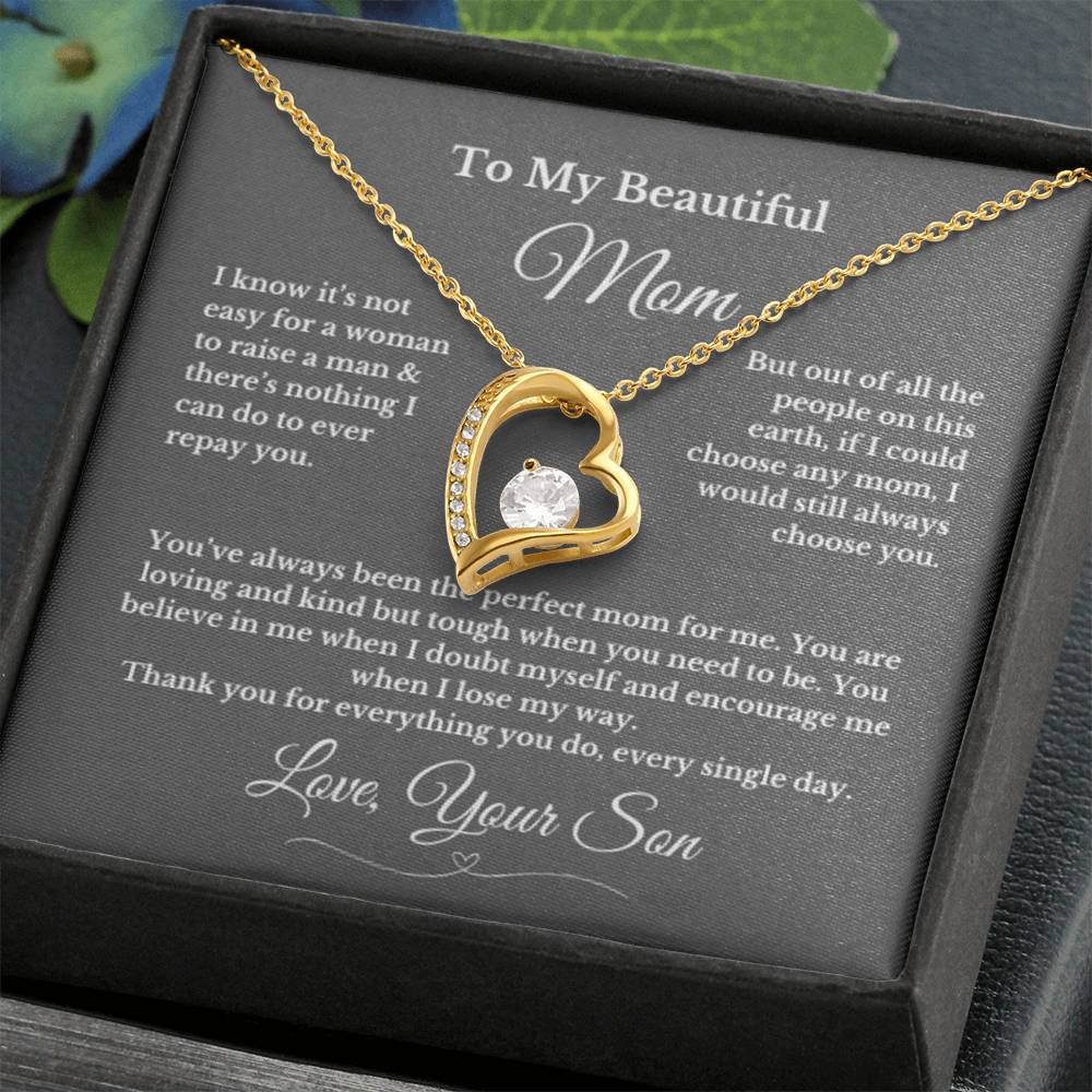 To MOM gift for mom wedding gifts necklace gift to mom BIRTHDAY MOTHERS DAY gift from son