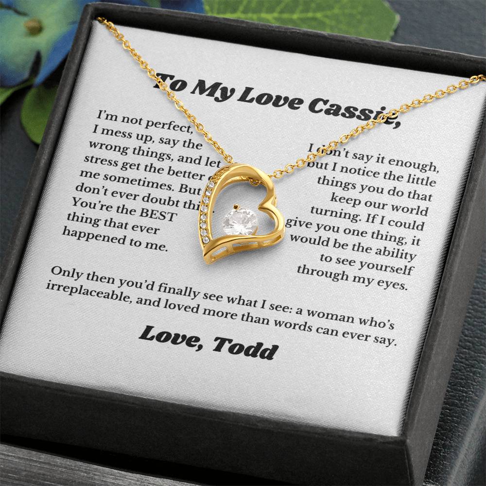 Custom, Gifts for Love, Necklace for Wife From Husband, Anniversary Jewelry, Christmas Birthday for Her, To My Soulmate Gift, Wifey