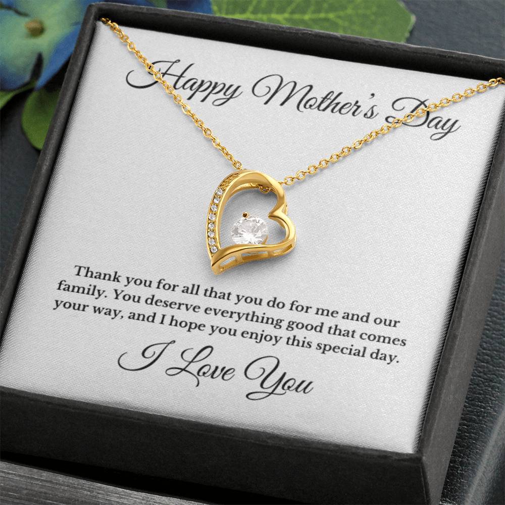 Happy Mother's Day Heart Necklace