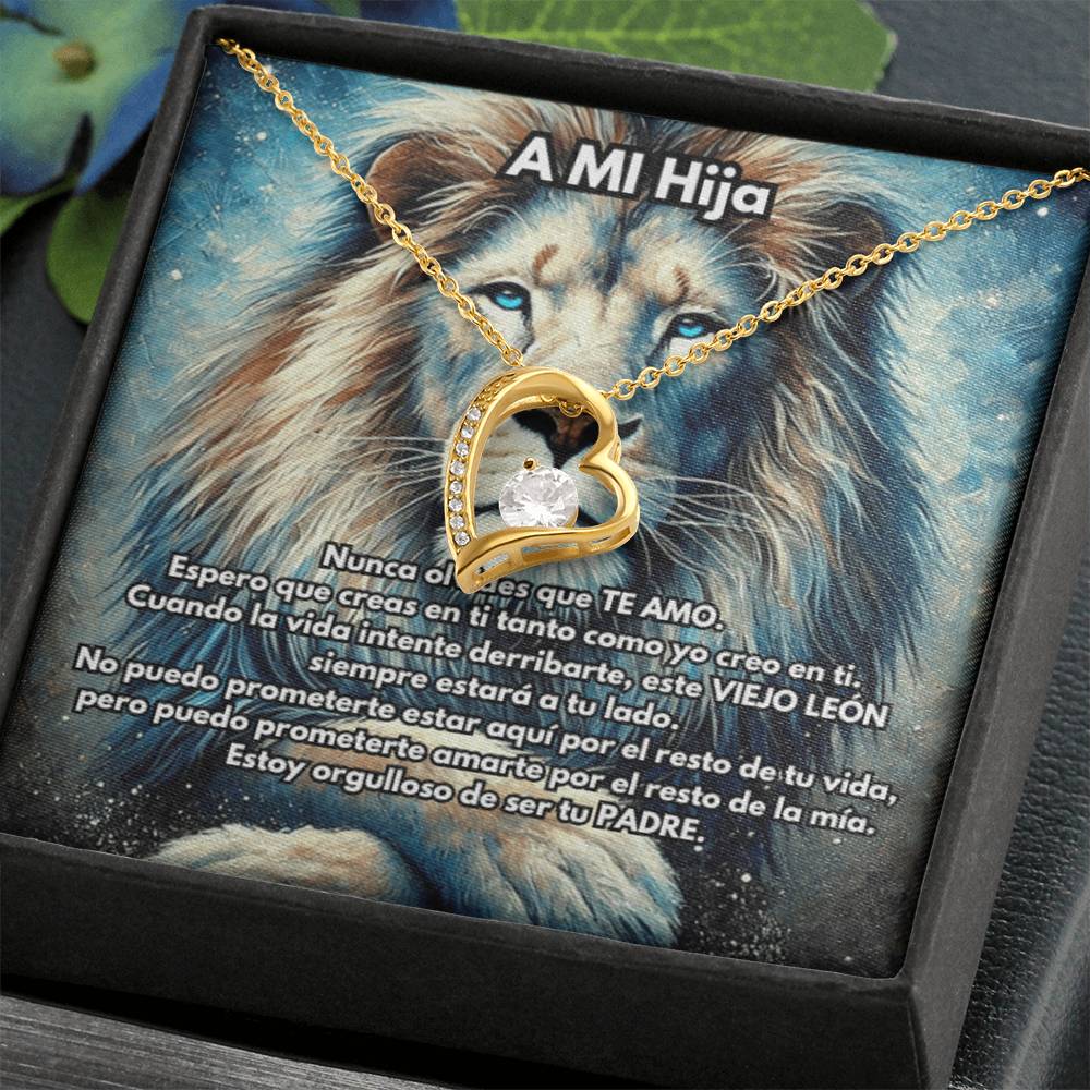 Collar de León, Collar de León de Plata o Oro, Collar de Animal Salvaje, Collar de Papá, Joyería, Regalo para Hija