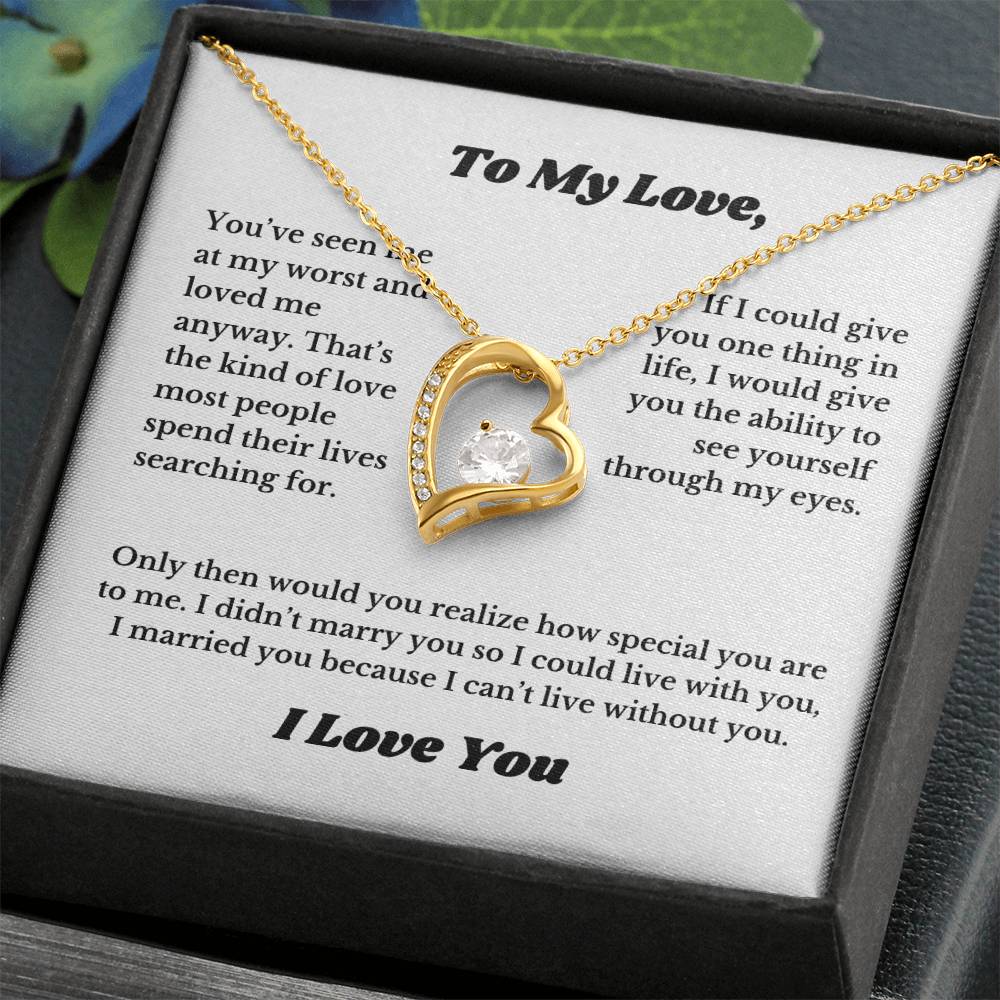 Gifts for Love, Necklace for Wife From Husband, Anniversary Jewelry, Christmas Birthday for Her, To My Soulmate Gift, Wifey, Valentines