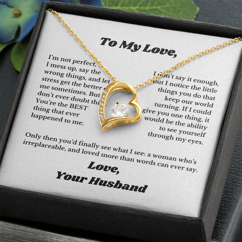 Gifts for Love, Necklace for Wife From Husband, Anniversary Jewelry, Christmas Birthday for Her, To My Soulmate Gift, Wifey