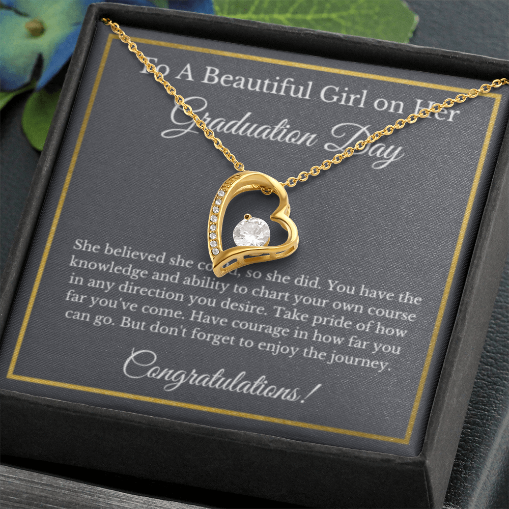 Forever Love Graduation Gift Necklace, Graduation Gifts for Her, High School , College