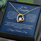 To My Daughter From Mom, Mother's Day Heart Necklace