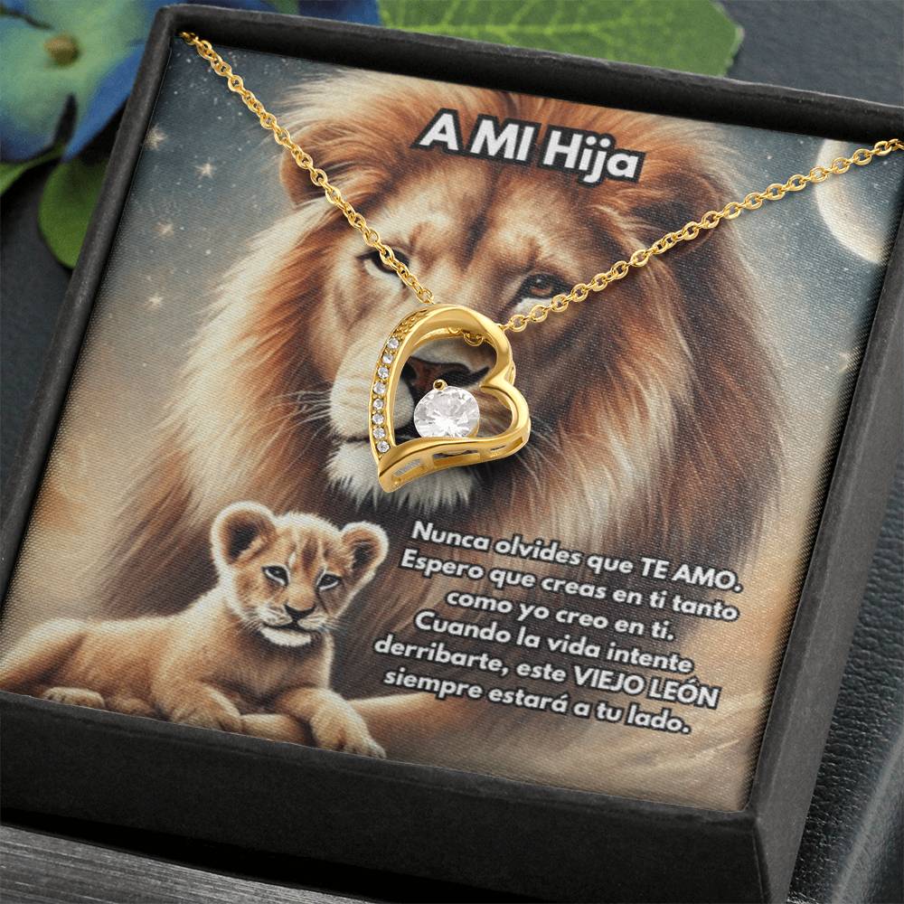 Collar de León, Collar de León de Plata o Oro, Collar de Animal Salvaje, Collar de Papá, Joyería, Regalo para Hija